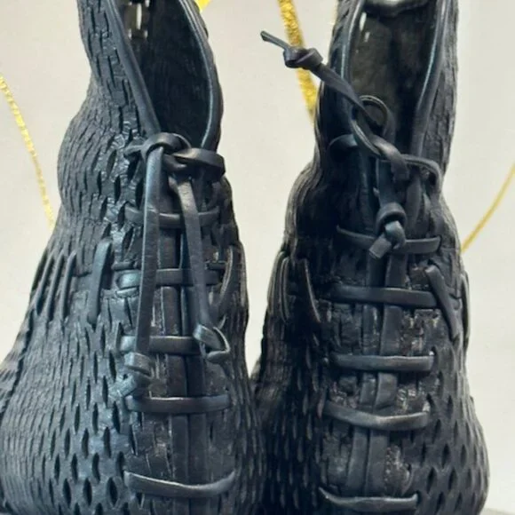 Chanel Perforated Leather Ankle Boots – Black, Size 40 - Picture 4 of 6